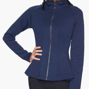 OPRAH PICK! Core 10 Women's (3X) Motion Tech Fleece Fitted Peplum Full-Zip Ho
